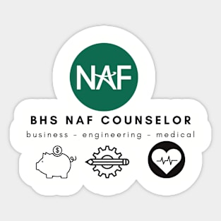 BHS NAF Counselor Sticker